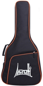 נרתיק לגיטרה אקוסטית שחור עם פס כתום Moratti GC07 10MM PADDED