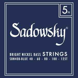 סט 5 מיתרים לבס Sadowsky NW BlueLabel 5 Set 40-125T