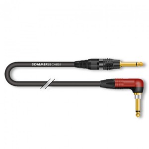 כבל גיטרה 3 מטר פלג זוית SOMMER LX82-0300-SW SILENT PLUG