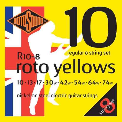 סט 8 מיתרים 0.10 לחשמלית ROTOSOUND R10-8