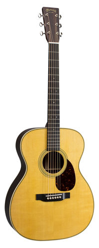גיטרה אקוסטית מוגברת + ארגז MARTIN OM28E L.R Baggs