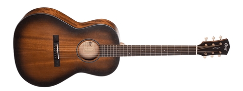גיטרה אקוסטית מוגברת + נרתיק CORT CORE-PE AMH OPBB Mahogany