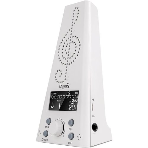 מטרונום + טיונר עומד דמוי מכני  CHERUB WMT-230 WHITE