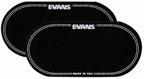2 מדבקות שחורות כפולות לתוף בס EVANS EQPB2