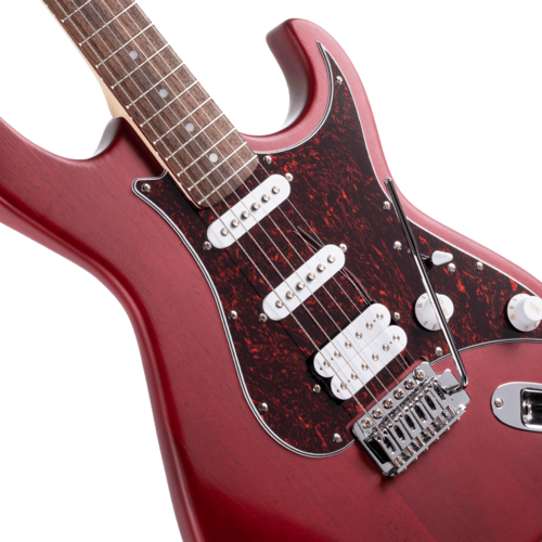 גיטרה חשמלית CORT G110 OPBC HSS Open Pore Black Cherry