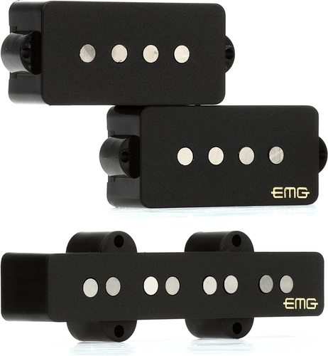 סט פיק אפים לבס EMG-GZR-PJHZ SET BLACK