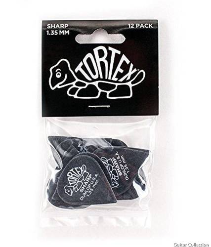 מארז 12 מפרטים DUNLOP TORTEX Sharp 1.35