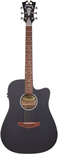 גיטרה אקוסטית מוגברת D'Angelico PREMIER BOWERY CS MATTE BLACK