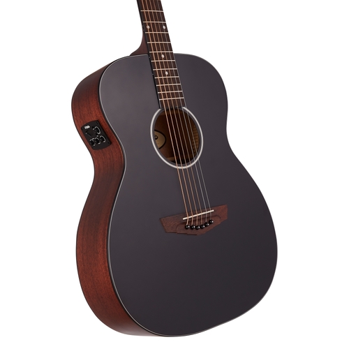 גיטרה אקוסטית מוגברת D'Angelico PREMIER TAMMANY CS MATTE BLACK