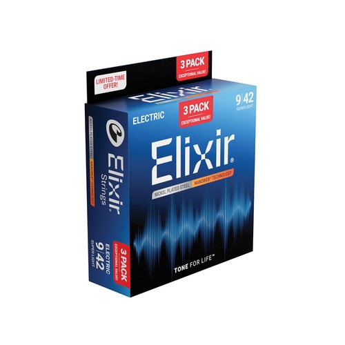 מארז 3 סטים 12002 לחשמלית 9-42 ELIXIR NANOWEB 16566