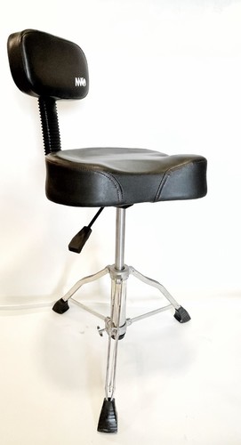 כסא לתופים אופנוע הידראולי עם משענת שחור PDH SW-DT-41