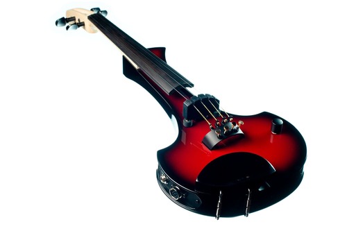 כינור חשמלי 4 מיתרים CANTINI EARPHONIC ELECTRIC MIDI RED SUNBURST