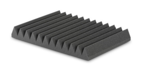 ספוג אקוסטי שחור בצורת טריזים משונן  ACOUSTIC CENTER 60 x 60 x 5 cm