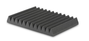 ספוג אקוסטי שחור בצורת טריזים משונן  ACOUSTIC CENTER 60 x 60 x 5 cm