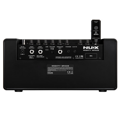 מגבר לגיטרה 30W נטען NUX Mighty Space Wireless Stereo Modelling Guitar/Bass AMP
