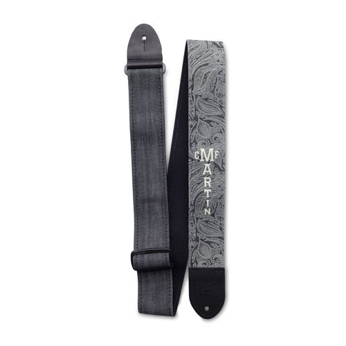 רצועה לגיטרה MARTIN trap,Denim,Black,Paisley