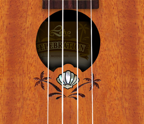יוקללה קונצרט כולל נרתיק LEHO LHUC-ASM-CEL All Solid Mahogany