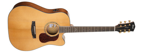 גיטרה אקוסטית מוגברת CUT AWAY כולל נרתיק CORT GOLD DC6 NAT