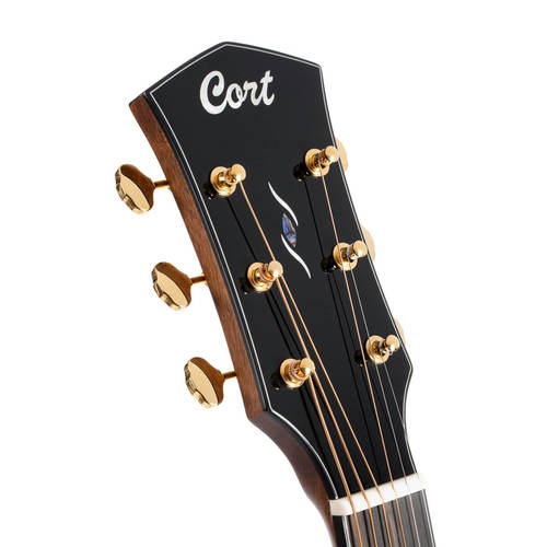 גיטרה אקוסטית מוגברת כולל נרתיק CORT GOLD A6 NAT