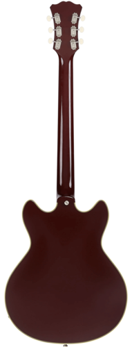 גיטרה חשמלית 1/4 נפח כולל ארגז D'Angelico EXCEL MINI DC TOUR SOLID WINE