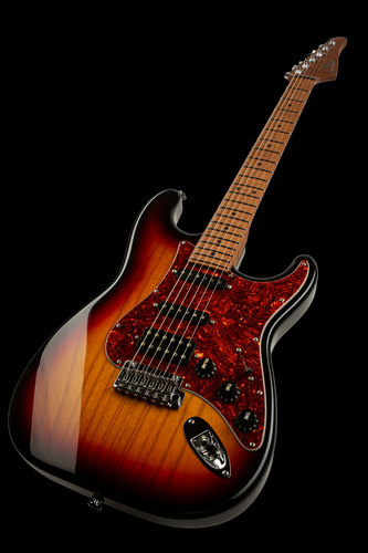 גיטרה SUHR Classic S Paulownia 3 Tone Burst 3A Roasted Birdseye Neck HSS, SSCII, 510
