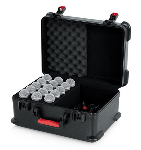 ארגז ל 15 מיקרופונים וכבלים GATOR GTSA-MIC15 Polyethylene