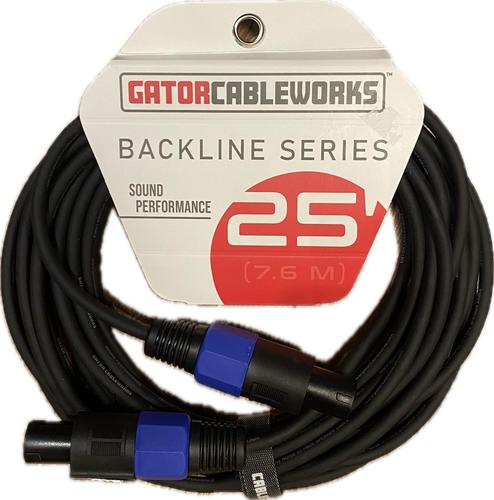כבל לרמקול ספיקון-ספיקון 8 מ' GATOR GCWB-SPK-25-2TL Backline Series 25 Foot