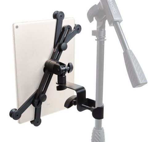 מחזיק לטבלט על סטנד מיקרופון GATOR GFW-TABLET1000 tablet clamping mount