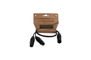 כבל Y פיצול CABLETEK 12349 YXM2XF 2XLR FEMALE 1XLR MALE