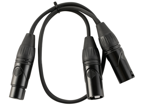 כבל Y פיצול CABLETEK 12348 YXF2XM 2XLR MALE 1XLR FEMALE