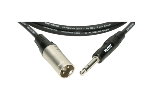כבל 3מ' מאוזן XLR-PL זכר KLOTZ GRG1MP030 BALANCED