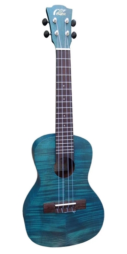 יוקללה סופרן כולל נרתיק בצבע כחול LEHO MLUS-XM-BS FLAME MAPLE Blue Sea