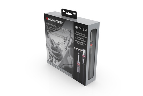 כבל 3.6 מ' פלג זוית Monster® Prolink Classic Right Angle to Straightt 12ft PL-PL