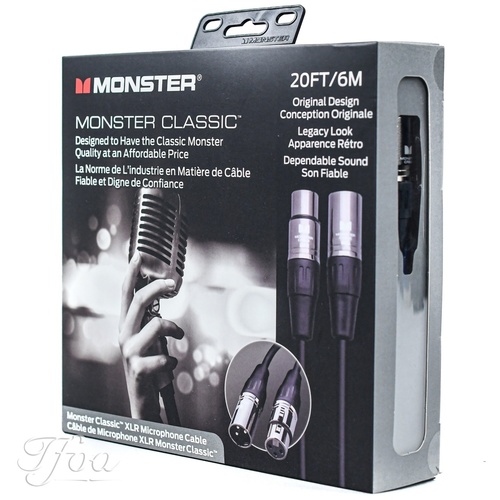 כבל 6 מ' Monster® Prolink Classic 20ft XLR-XLR