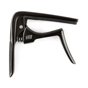 קאפו לגיטרה אקוסטית דנלופ DUNLOP TRIGGER® FLY™ - SATIN Black 63CBK