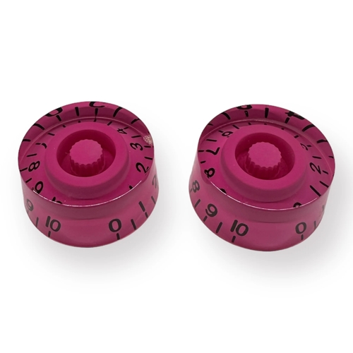 סט 2 כפתורים לגיטרה AX-L534-2 AxLabs Purple Speed Knob With Black Font
