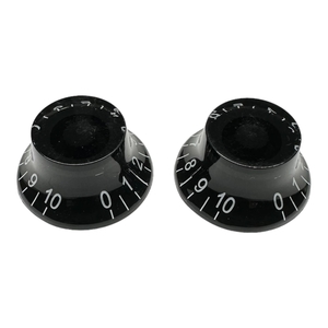 סט 2 כפתורים לגיטרה AX-L545-2 AxLabs Standard Speed Knob Black With White Font