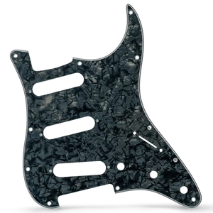 פיקגארד לגיטרה AX-PGS3P11S-BP AxLabs Strat-Style Pickguard - 3 Ply / 11-Hole Mount, Black Pearl