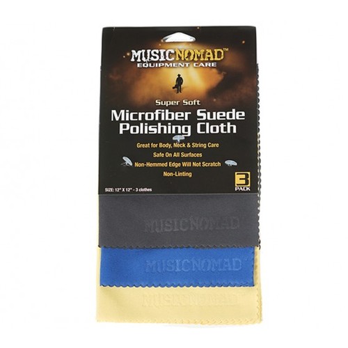 מארז 3 מטליות מיקרופייבר לניקוי MusicNomad Microfiber Guitar Towels MN203