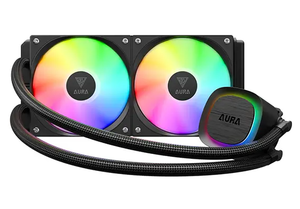 קירור נוזלי למעבד שחור GAMDIAS RGB V2 GL240 2FAN