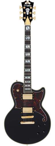 גיטרה חשמלית + ארגז D'Angelico DELUXE ATLANTIC SOLID BLACK