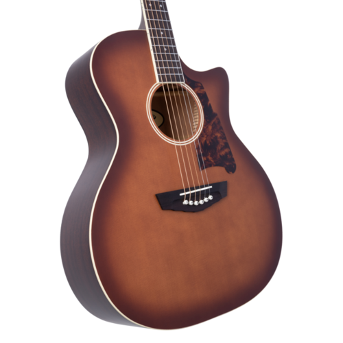 גיטרה אקוסטית מוגברת D'Angelico PREMIER GRAMERCY CARAMEL BURST CUTAWAY