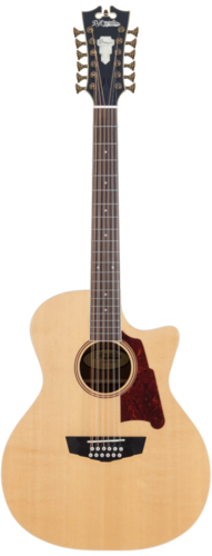 גיטרה אקוסטית 12 מיתרים מוגברת D'Angelico PREMIER FULTON NATURAL CUTAWAY