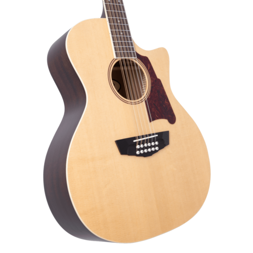 גיטרה אקוסטית 12 מיתרים מוגברת D'Angelico PREMIER FULTON NATURAL CUTAWAY