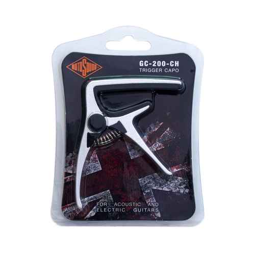 קאפו טריגר לגיטרה אקוסטית / חשמלית כסוף ROTOSOUND GC-200-CH