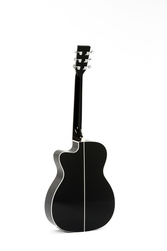 גיטרה אקוסטית מוגברת שחורה SIGMA 000MC-1E BK CUTAWAY
