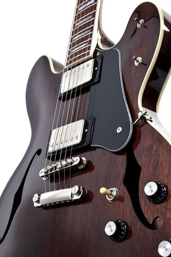 גיטרה חשמלית 1/4 נפח + נרתיק SIGMA HBW-102H-DS Walnut dark stain