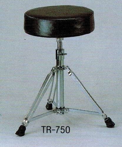 כסא לתופים מושב עגול ריפוד שחור TR-750