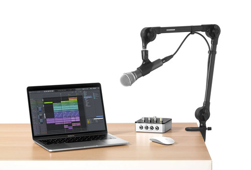 סטנד למיקרופון עם תפסן לשולחן SAMSON MICROPHONE 26