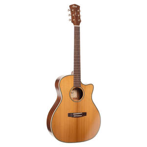 גיטרה אקוסטית מוגברת CORT ES-GA4 NSG Grand Auditorium Cutaway Solid top